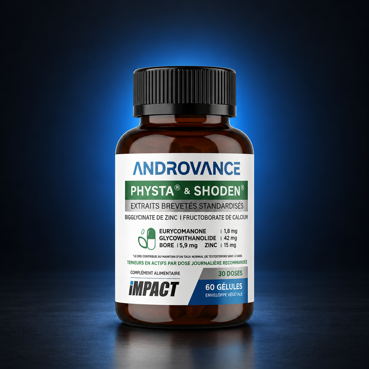 Androvance Testo - Physta® & Shoden® - 60 gellules